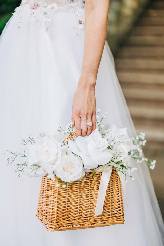 Flower Basket - Flower Girl Basket - Bridesmaid Basket