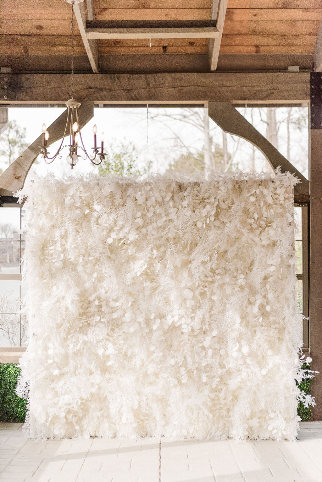 The Isla Flower Wall — faux flower wall rental by September Tree
