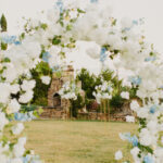The Anastasia Arch — faux floral wedding arch rental by September Tree